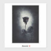 Goth Black Rose Dripping Blood Macabre Aufkleber (Blatt)