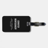 Goth Black Rose Dripping Blood Macabre Gepäckanhänger (Rückseite horizontal)