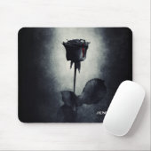 Goth Black Rose Dripping Blood Macabre Mousepad (Mit Mouse)