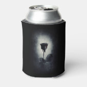 Goth Black Rose Dripping Blop auf Black Grunge Dosenkühler (Kanne Rückseite)