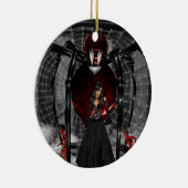 Goth Black Spider Round Ornament (Rechts)