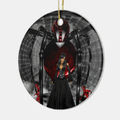 Goth Black Spider Round Ornament (Links)