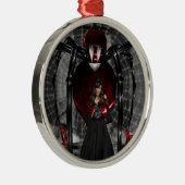 Goth Black Spider Round Ornament (Rechts)