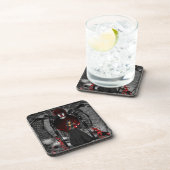 Goth Black Spider Untersetzer (Rechte Seite)