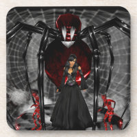 Goth Black Spider Untersetzer