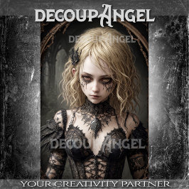 Goth Blonde Witch: Vivienne-Decoupage- Seidenpapier