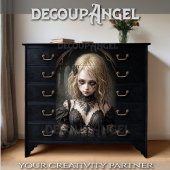 Goth Blonde Witch: Vivienne-Decoupage- Seidenpapier