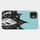 Goth Blume abstraktes Tätowierdesign Case-Mate iPhone Hülle (Rückseite (Horizontal))