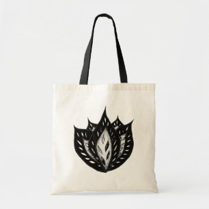 Goth Blume abstraktes Tätowierdesign Tragetasche