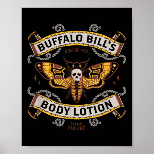 Goth Body Loop - Totenkopfmoth - Vintage Tatze Poster