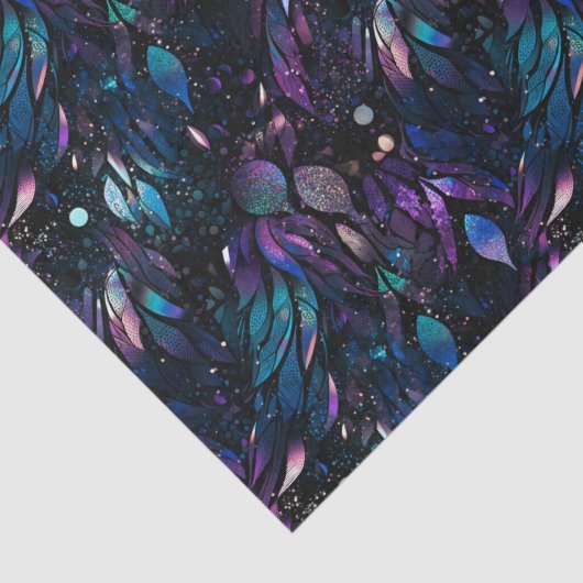 Goth Boho Glitzer Pattern Tissue Paper Seidenpapier (Detail)