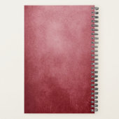 Goth Broken Heart on Red Grunge Hintergrund Planer (Rückseite)