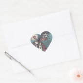 Goth Broken Valentine HEART STICKERS Sheet (Umschlag)