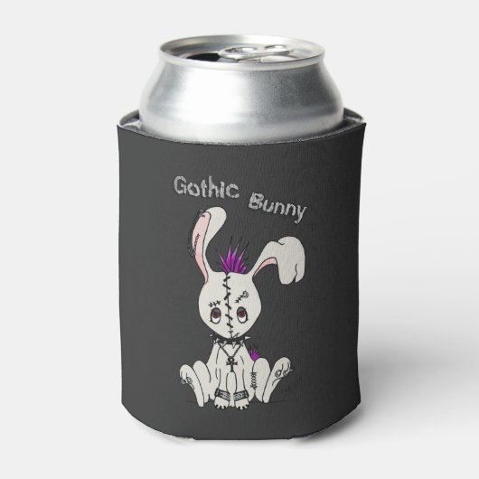 Goth Bunny Dosenkühler (Kanne Vorderseite)