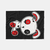 Goth Bunny Lazy Halloween Kostüm Beängstigend Goth Fleecedecke (Vorderseite (Horizontal))