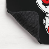 Goth Bunny Lazy Halloween Kostüm Beängstigend Goth Mousepad (Ecke)