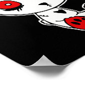 Goth Bunny Lazy Halloween Kostüm Beängstigend Goth Poster (Ecke)