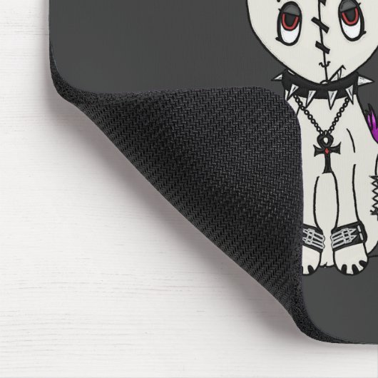 Goth Bunny Mousepad (Ecke)