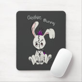 Goth Bunny Mousepad (Mit Mouse)