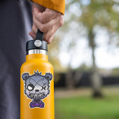 Goth Butch Lesbian Pride Flag farbiger Bär Aufkleber