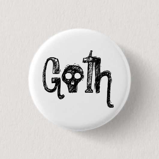 Goth Button (Vorderseite)