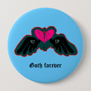 Goth-Button für immer Button