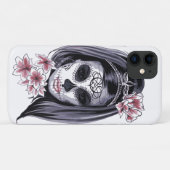 Goth Candy Skull Skeleton Girl Case-Mate iPhone Hülle (Rückseite (Horizontal))