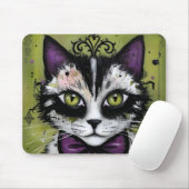 Goth Cat Mousepad (Mit Mouse)