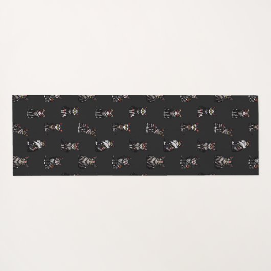 Goth Cats Yogamatte (Rückseite (Horizontal))