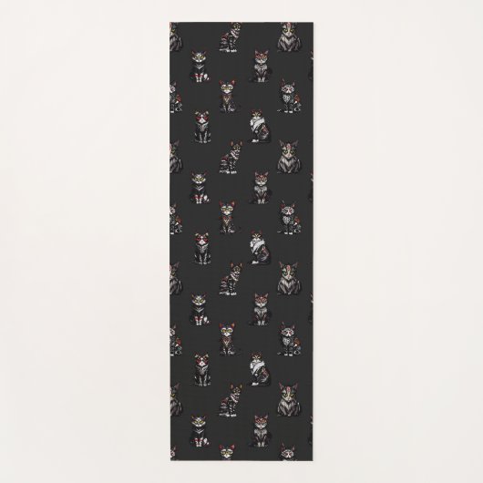 Goth Cats Yogamatte (Vorderseite)