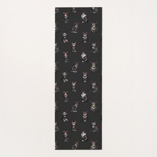 Goth Cats Yogamatte (Rückseite)