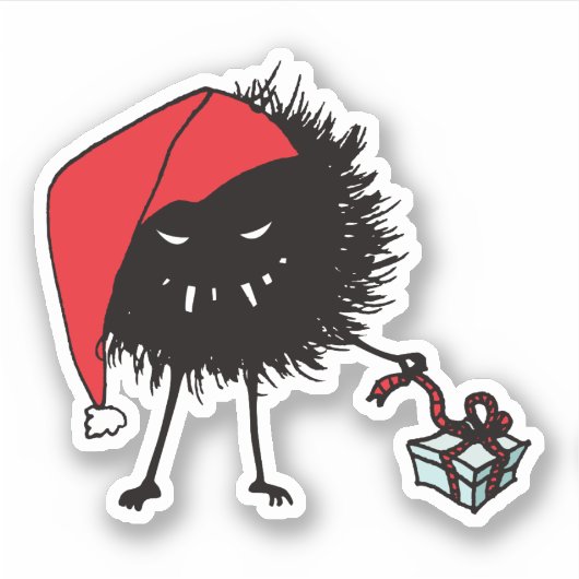 Goth Christmas Character Evil Bug Aufkleber (Vorderseite)