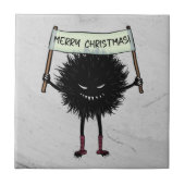 Goth Christmas Character Evil Bug Fliese (Vorderseite)
