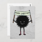 Goth Christmas Character Evil Bug Postkarte (Vorne/Hinten)