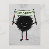 Goth Christmas Character Evil Bug Postkarte (Vorderseite)