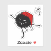 Goth Christmas Character Evil Bug Sticker (Blatt)
