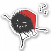 Goth Christmas Character Evil Bug Sticker (Vorderseite)
