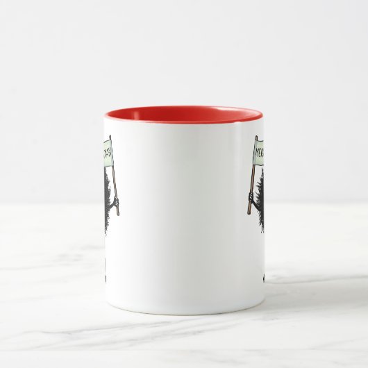 Goth Christmas Character Evil Bug Tasse (Zentrum)