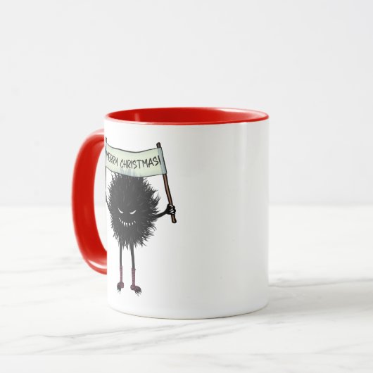 Goth Christmas Character Evil Bug Tasse (Vorderseite Links)
