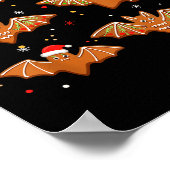 Goth Christmas Shirt For Kids, Soky Cute Bat Ginge Poster (Ecke)