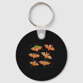 Goth Christmas Shirt For Kids, Soky Cute Bat Ginge Schlüsselanhänger (Vorderseite)