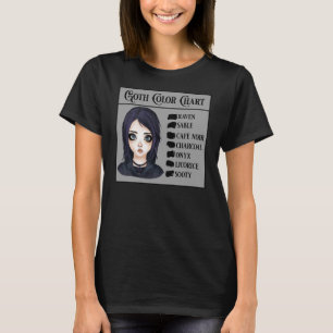 Goth Color Chart T-Shirt
