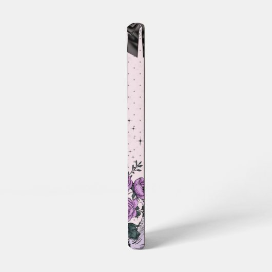 Goth Coquette Cat Phone Case – Pink & Black Samsung Galaxy Hülle (Linke Seite)