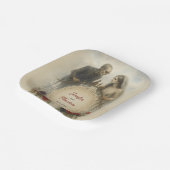 Goth Couple Zombie Halloween Wedding Pappteller (Gewinkelt)