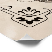 Goth Creepy Lady Pumpkins Poster (Ecke)