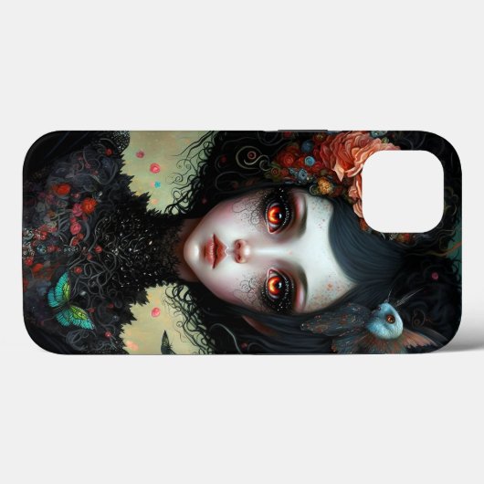 Goth Creepy Niedlich Girl Gothic Case-Mate iPhone Hülle (Rückseite (Horizontal))