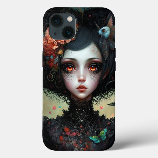 Goth Creepy Niedlich Girl Gothic Case-Mate iPhone Hülle (Rückseite)