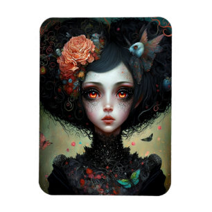 Goth Creepy Niedlich Girl Gothic Magnet