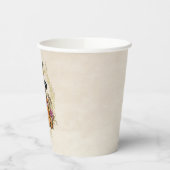 Goth Creepy Skeleton Dankbar Pappbecher (Links)