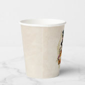 Goth Creepy Skeleton Dankbar Pappbecher (Rechts)